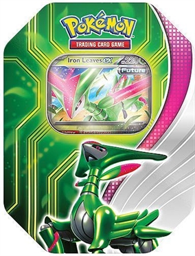 Collectors Tin - Iron Leaves EX - Paradox Clash - Pokemon kort